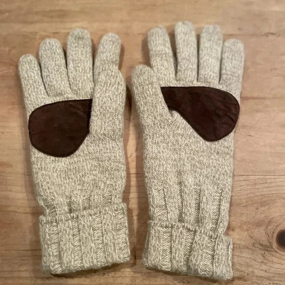 unisex Nautica XL Wool with leather patch gloves warm/winter - Picture 2 of 7